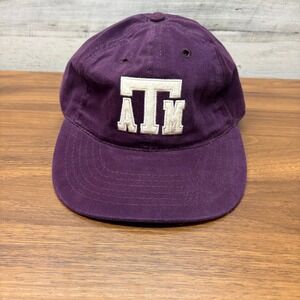 Vintage The Game Texas AM Aggies Beige Adjustable Hook Loop Hat